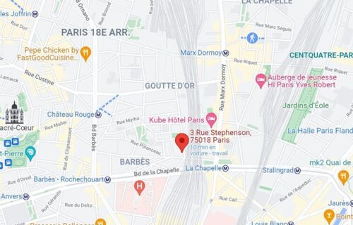 Parking moto couvert 3,5,7 rue Stephenson 75018 Paris