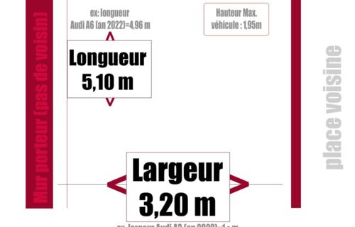 1x Place Parking XXL Chaussée Albert Einstein Tourcoing
